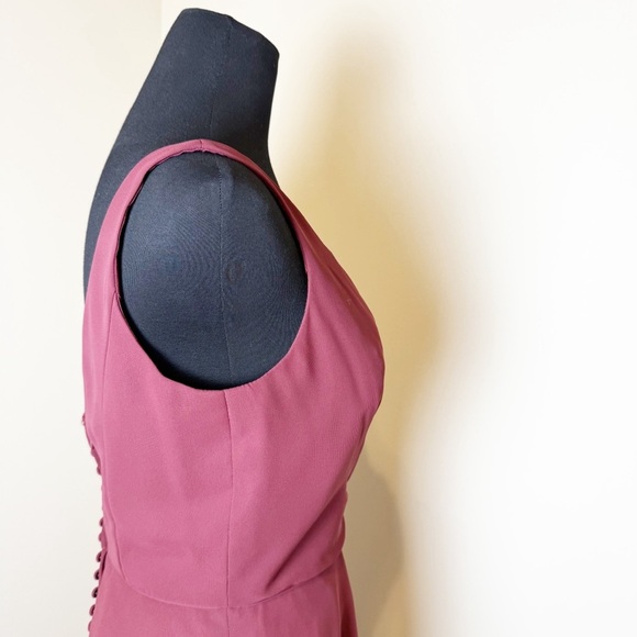 Alfred Angelo Bridesmaid wine color  Gown size 8 - Picture 6 of 11